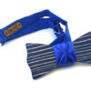 papillon legno striato blu Gigetto