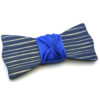 papillon legno striato blu Gigetto