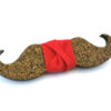 papillon legno sughero baffo rosso