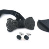 papillon legno strass barocco nero gemelli fazzoletto da taschino Gigetto