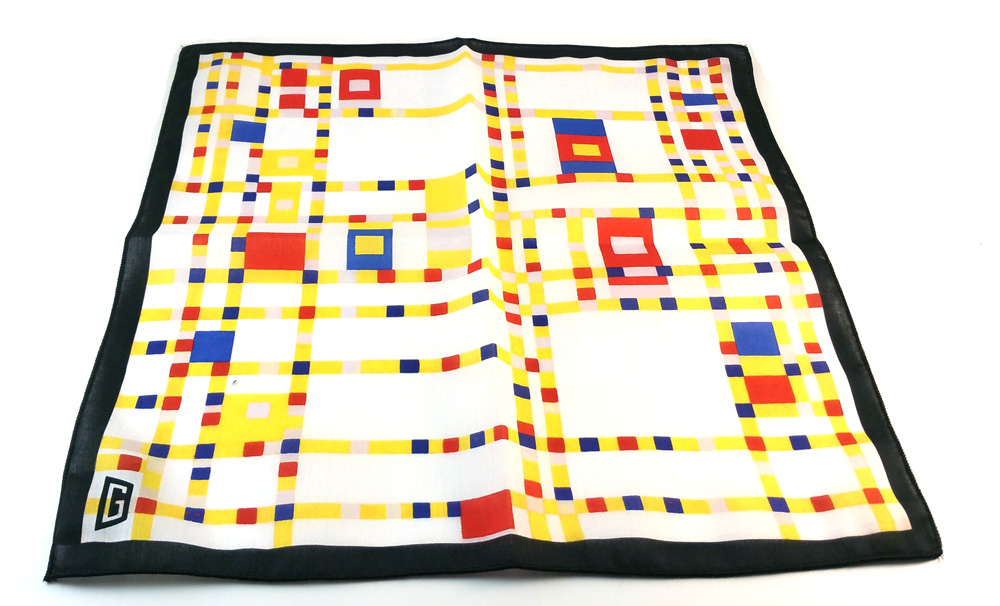 Gigetto fazzoletto da taschino pochette - mondrian