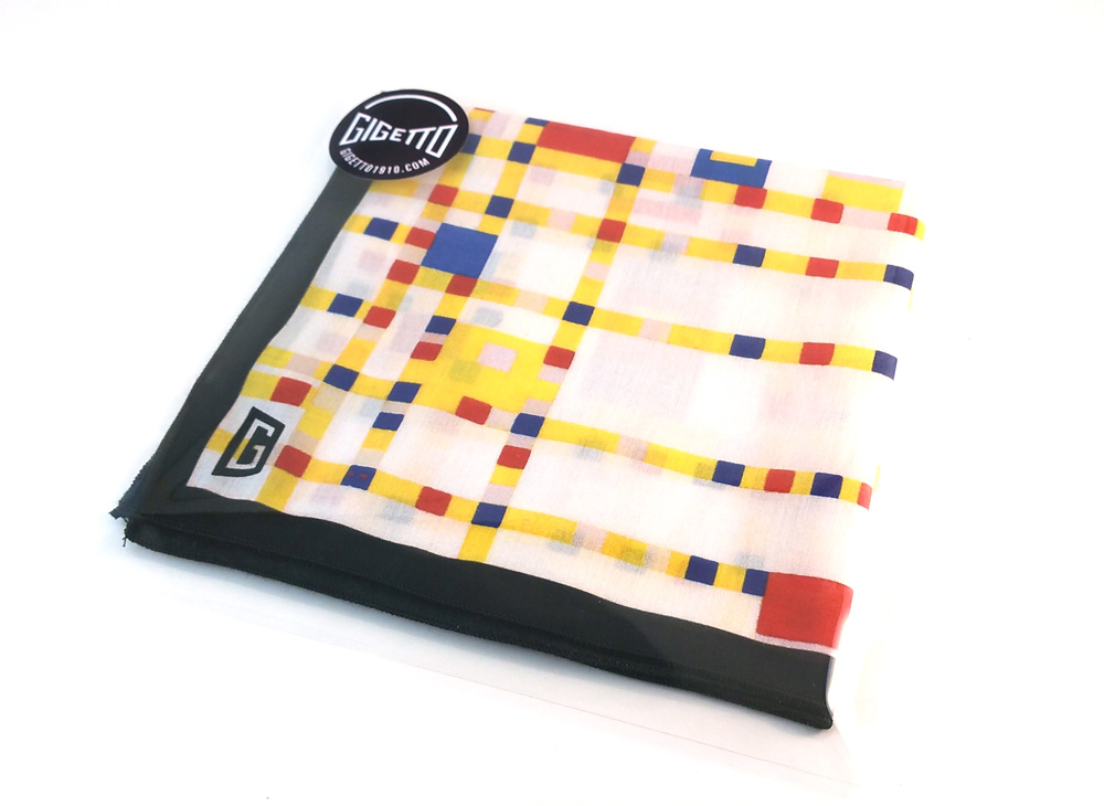 Gigetto fazzoletto da taschino pochette - mondrian