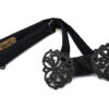 papillon legno Gigetto farfallino barocco nero raso