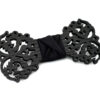 papillon legno Gigetto farfallino barocco nero raso