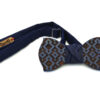 papillon legno Gigetto farfallino blu rombi raso