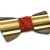 papillon legno Gigetto farfallino dandy ruggine cotone