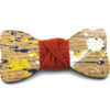 papillon legno Gigetto farfallino schizzi colore giallo bianco blu