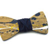 papillon legno Gigetto farfallino schizzi colore giallo bianco blu
