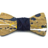 papillon legno Gigetto farfallino schizzi colore giallo bianco blu