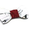 papillon legno Gigetto farfallino action painting nero bianco rosso