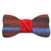 papillon legno Gigetto farfallino action painting blu rosso celeste raso