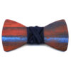papillon legno Gigetto farfallino action painting blu rosso celeste raso