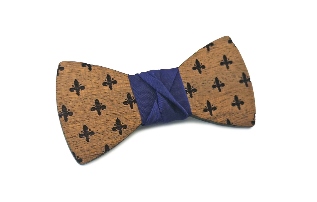 papillon legno Gigetto giglio firenze viola mogano