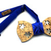 papillon legno Gigetto puzzle abete blu elettrico