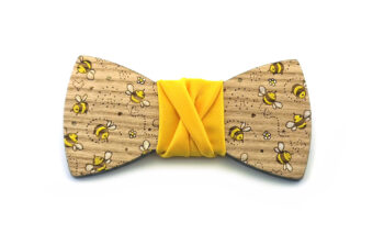 papillon legno api dipinto a mano gigetto farfallino giallo
