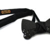 papillon legno barocco nero Gigetto cotone