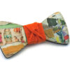 papillon legno collage Gigetto artistico arancione