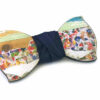 papillon legno collage Gigetto artistico fiori blu