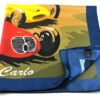 bandana seta blu rosso giallo montecarlo auto corse racing vintage Gigetto