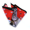 fazzoletto taschino pochette Gigetto Lorenzo Brambilla città rosso pois