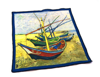 fazzoletto taschino pochette Gigetto Van Gogh barche