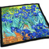 fazzoletto taschino pochette Gigetto Van Gogh iris fiori blu