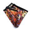 fazzoletto taschino pochette Gigetto action painting rosso giallo schizzi vernice