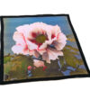fazzoletto taschino pochette Gigetto fiore rosa peonia