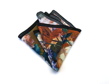 fazzoletto taschino pochette Gigetto fiori floreale