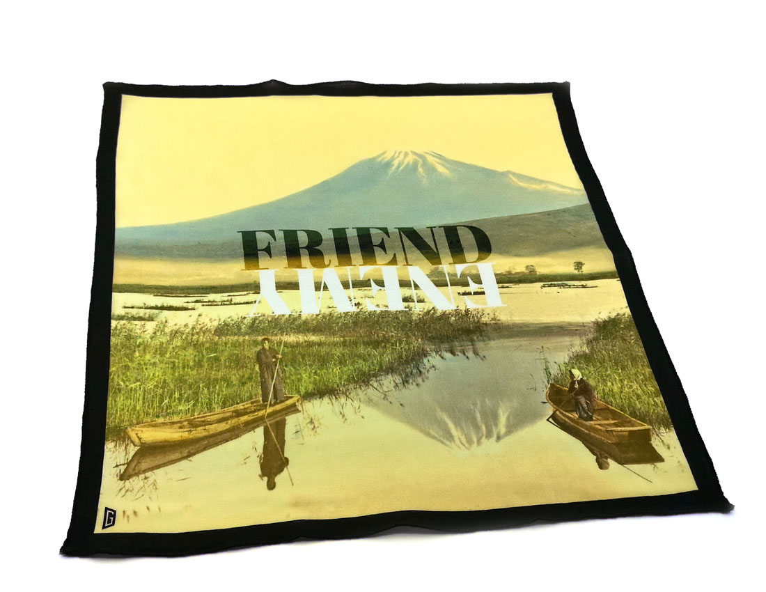 fazzoletto taschino pochette Gigetto japan fuji friend enemy giallo