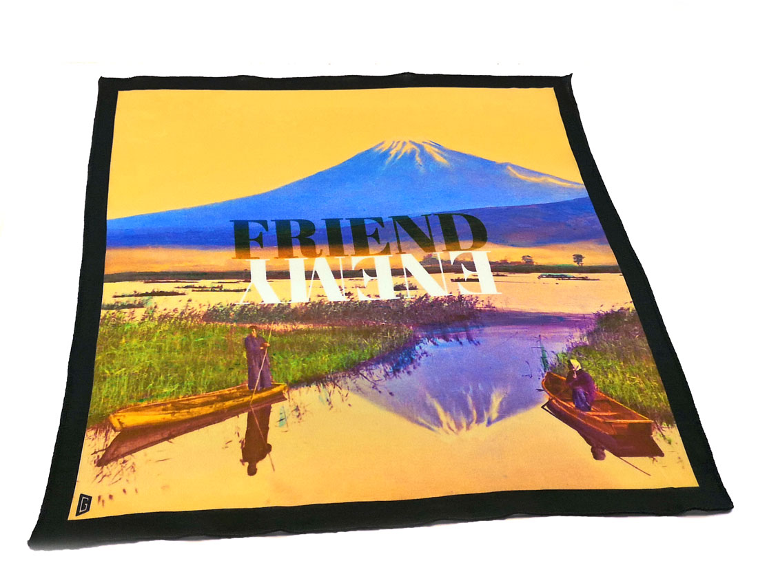 fazzoletto taschino pochette Gigetto japan fuji friend enemy giallo