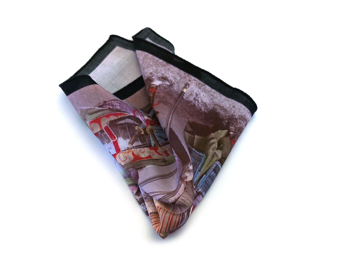 fazzoletto taschino pochette Gigetto tre samurai