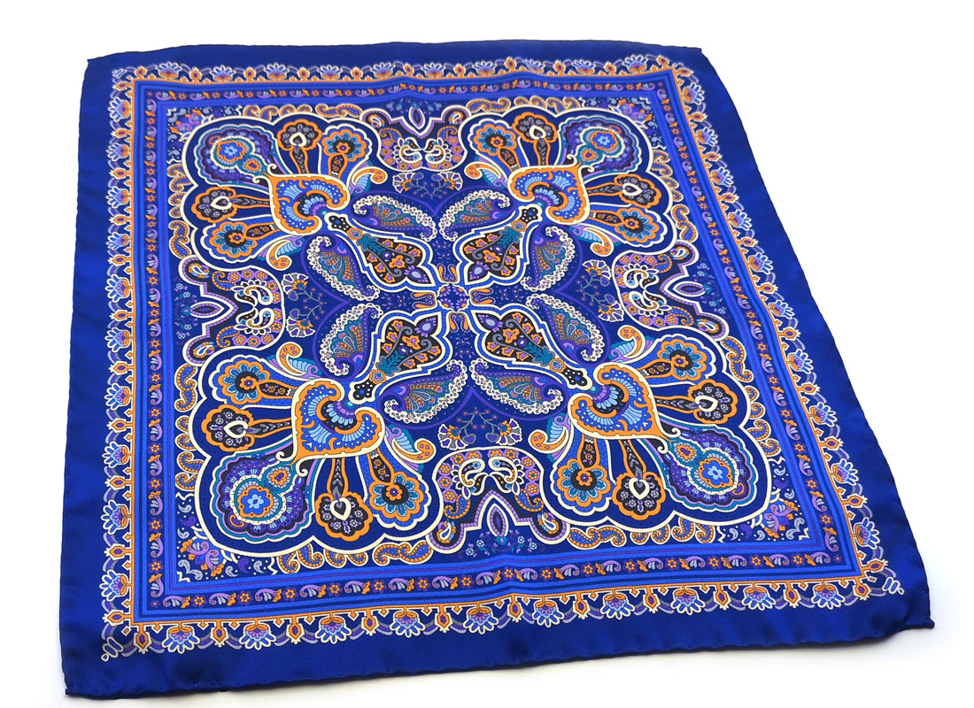 fazzoletto-taschino-seta-pochette-floreale-paisley-blu-fantasia-Gigetto