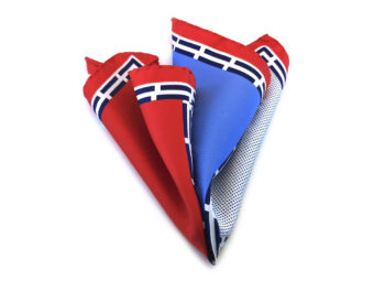fazzoletto taschino seta pochette geometrico pois quadri blu bianco rosso fantasia Gigetto