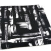 fazzoletto taschino seta pochette pennellate bianco nero painting arte Gigetto