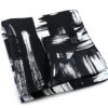 fazzoletto taschino seta pochette pennellate bianco nero painting arte Gigetto