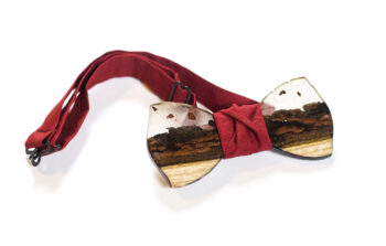 Papillon in legno, ZOMBIE, nodo in cotone - by Tommaso Franco