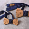 papillon legno gigetto giraffe ciliegio blu notte babbo figlio papillon legno adulto bambino gigetto giraffe ciliegio blu notte babbo figlio