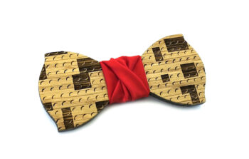 papillon legno mattoncini lego gigetto raso rosso costruzioni