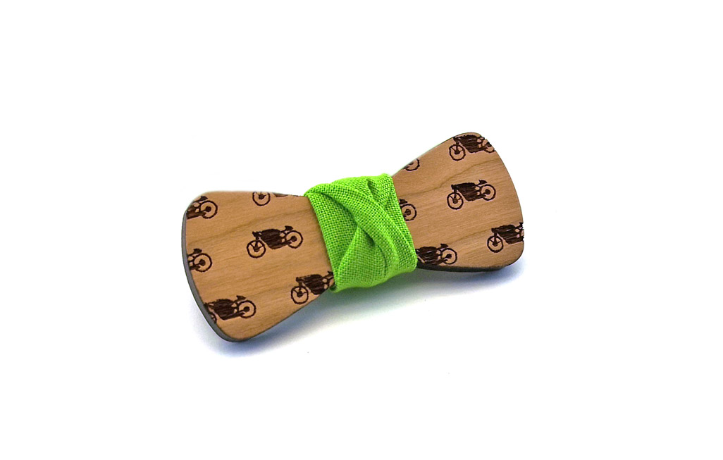 papillno legno ciliegio moto verde Gigetto