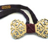 papillon legno chiaro traforato barocco viola Gigetto