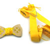 papillon legno gamepad playstation giallo bretelle stoffa Gigetto