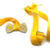 papillon legno gamepad playstation giallo bretelle stoffa Gigetto