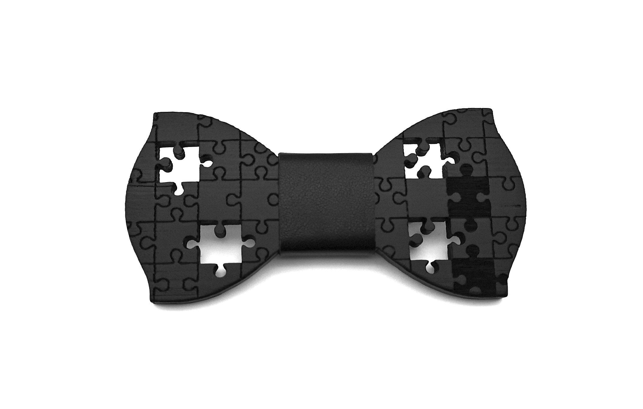papillon legno nero puzzle ecopelle Gigetto