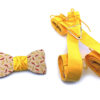 papillon legno pepper peperoncini rosso giallo bretelle stoffa Gigetto