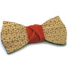 papillon legno rovere geometrico arancione rombi Gigetto