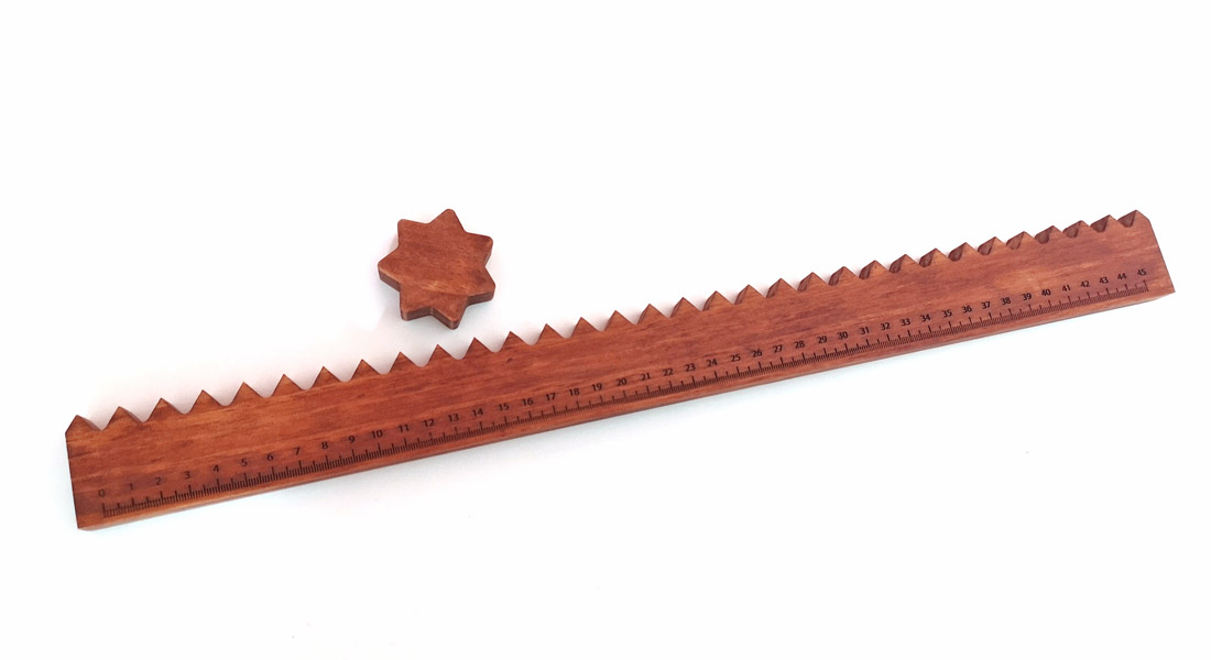 calendario legno giornaliero righello design gigetto