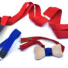 papillon bretelle rosse blu legno gigetto personalizza fatto a mano