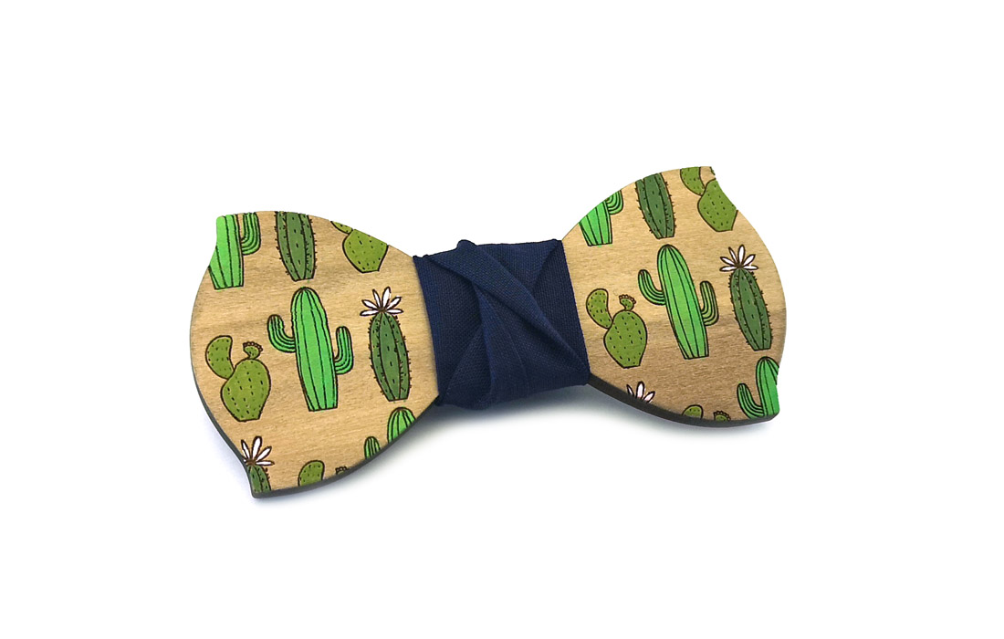 papillon cactus legno dipinto a mano gigetto