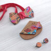 papillon gemelli fazzoletto floreale creativo Gigetto1910